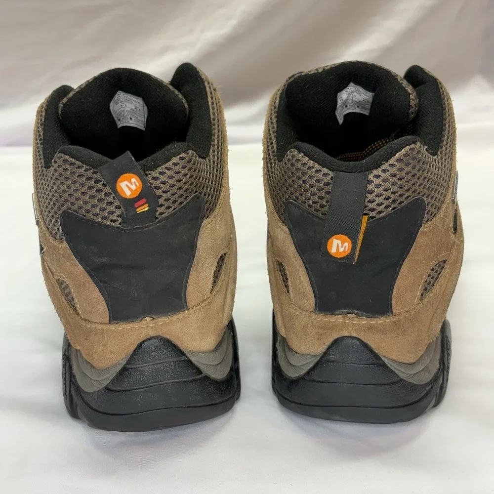 Merrell Moab Mid Waterproof Hiking Boots Mens 12 Earth J88623